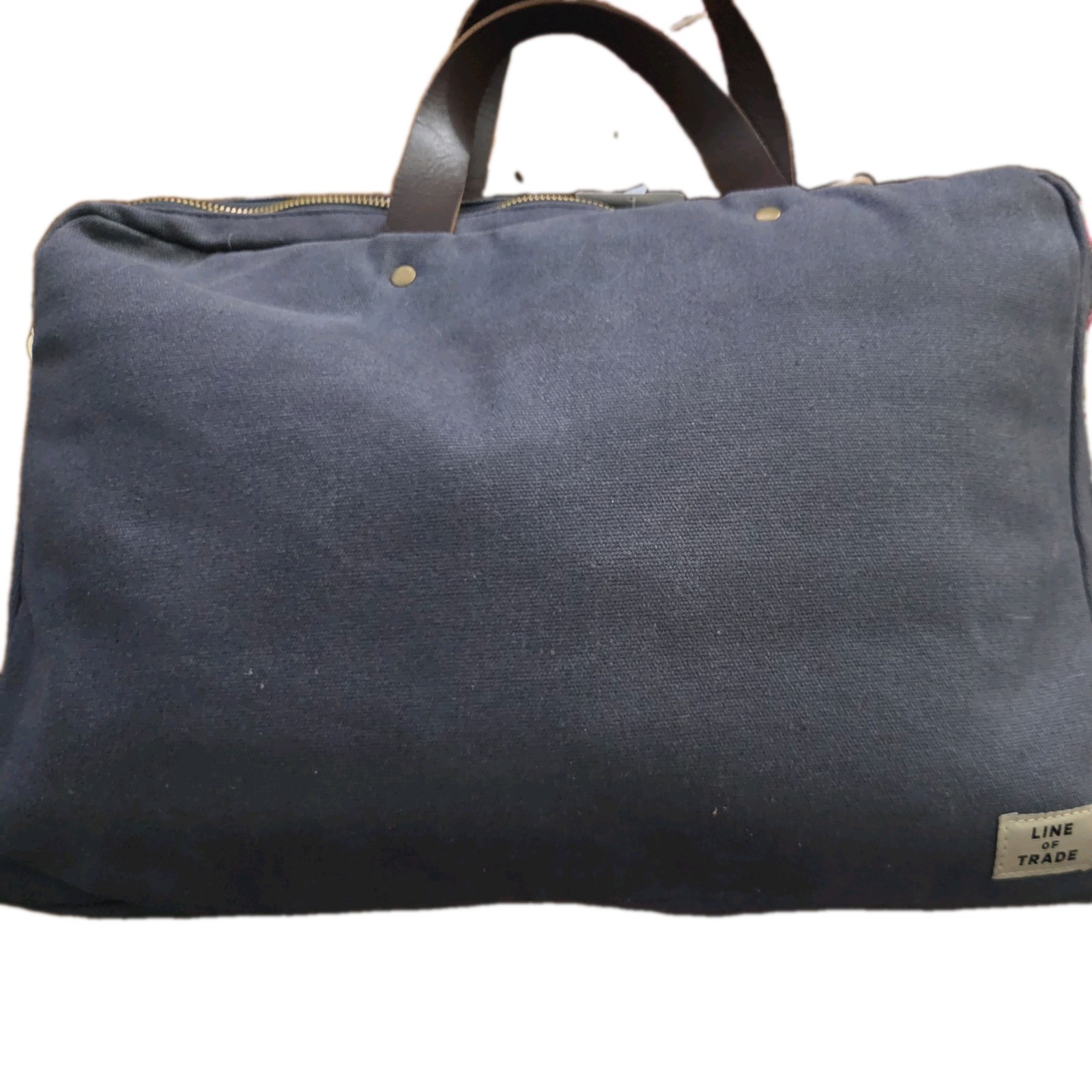 Line of Trade Laptop Bag Mens OS Canvas Gray Solid Messenger Work Briefcase Tech