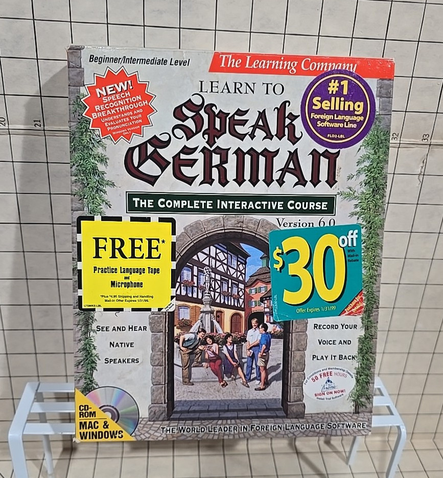 Learn to Speak German Complete Interactive Course 1995 The Learning Company