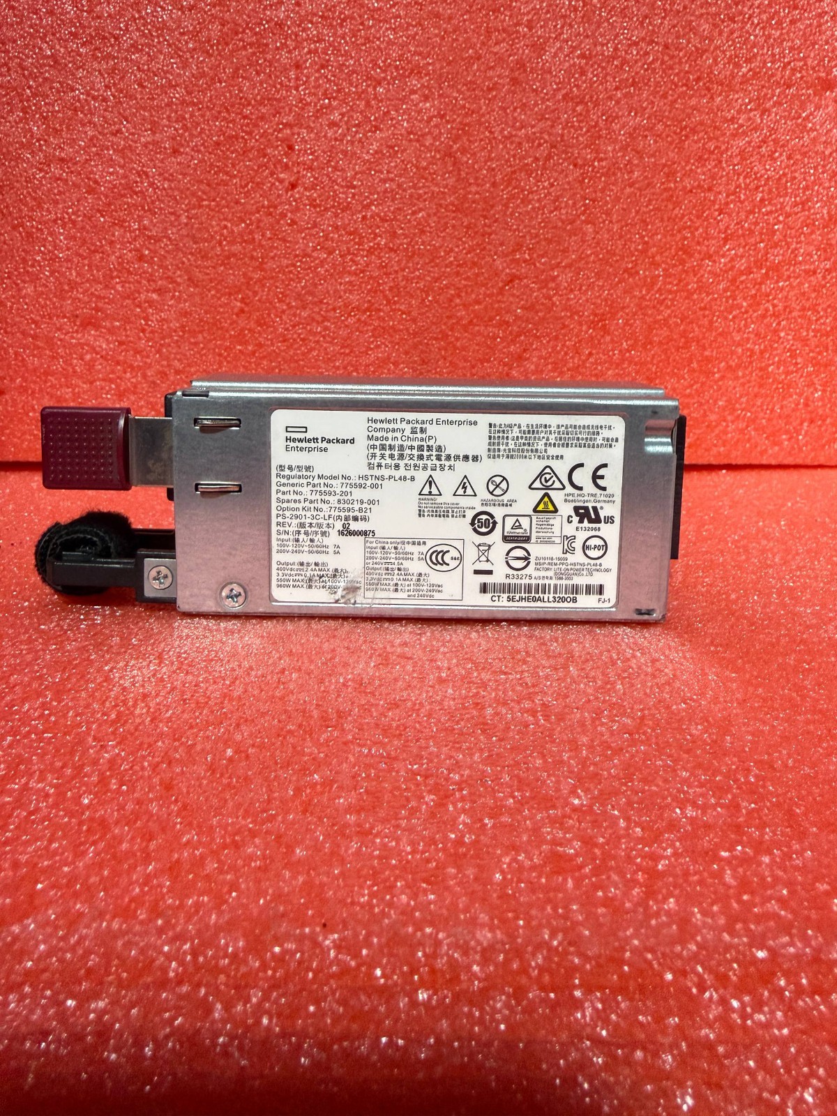 HP 775593-201 550W / 960W Power Supply PSU HSTNS-PL48-B for DL120/DL160 G9