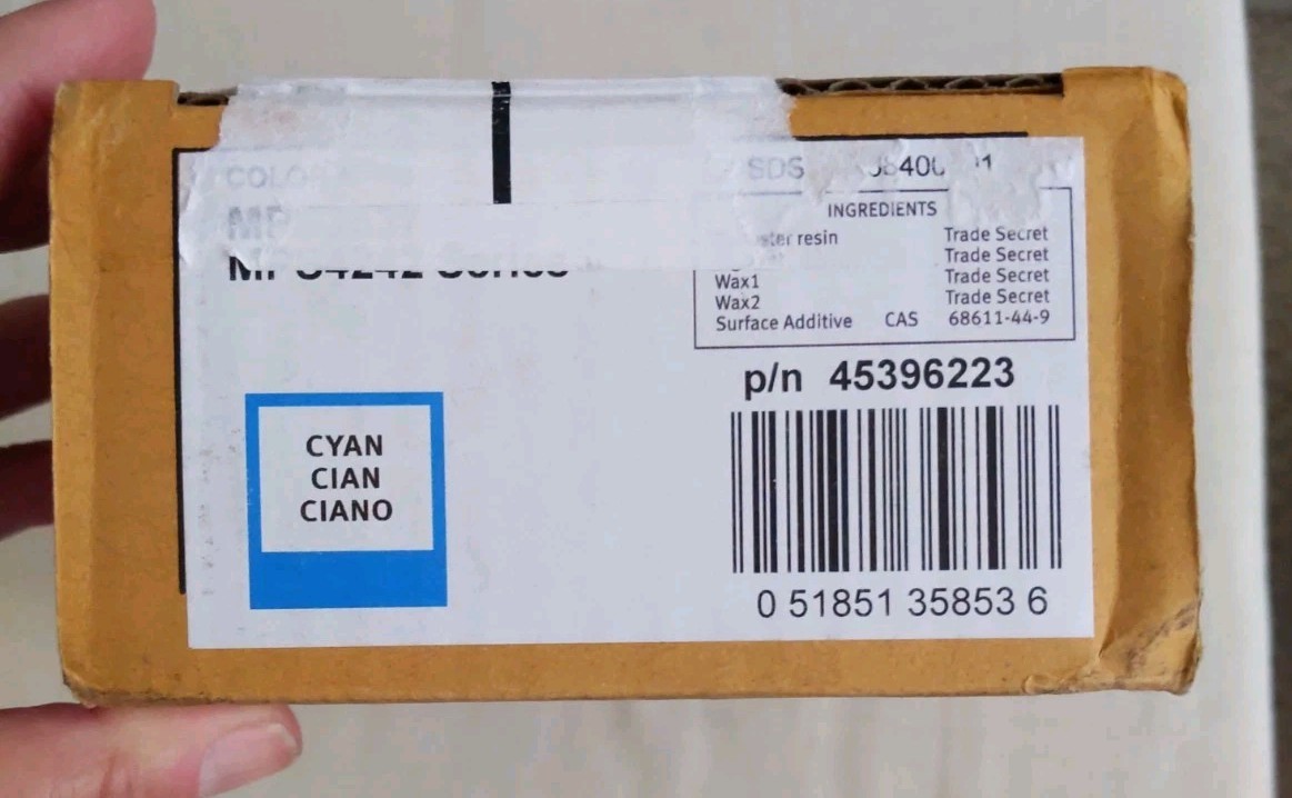 OKI Okidata CYAN Toner p/n 45396223 **OOB** OEM For: MPS3537,MPS4242 