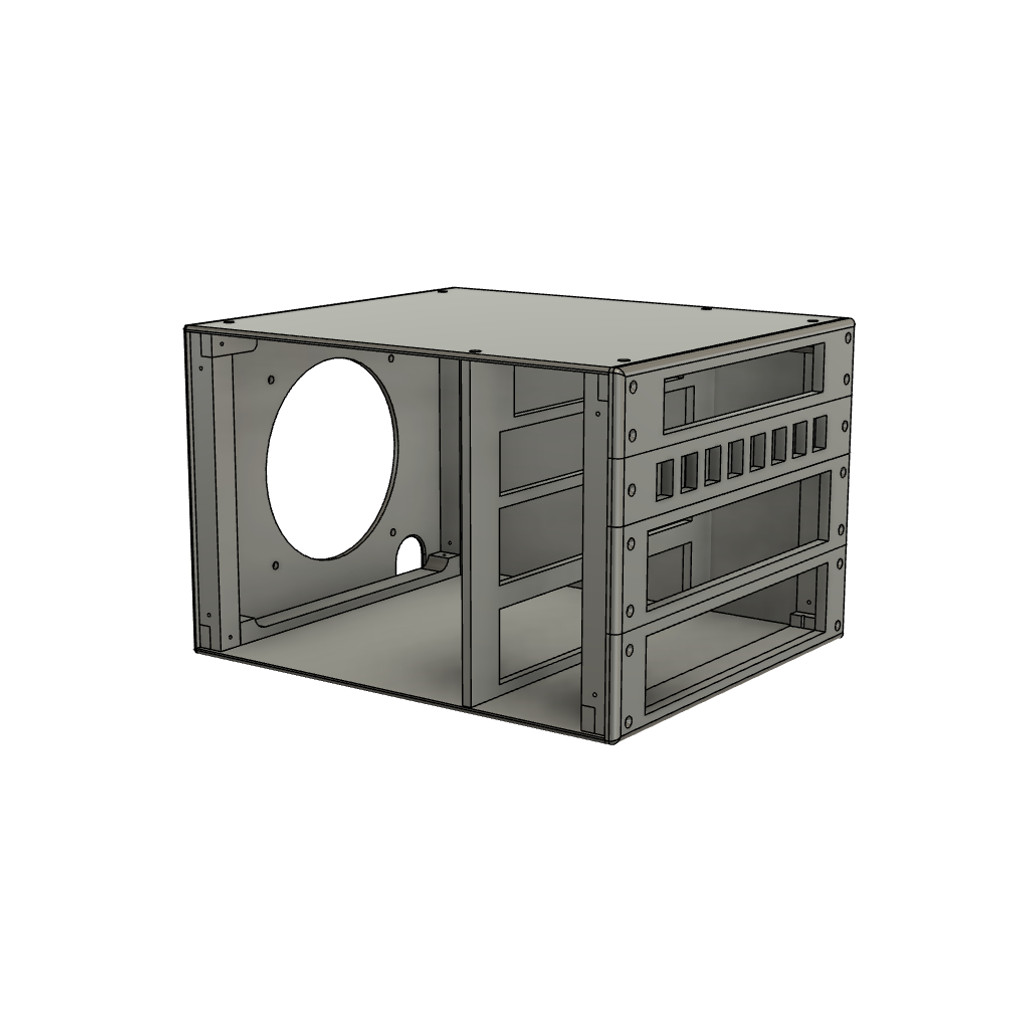 DIY Home Server Case 3D-Printed