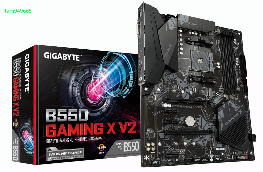 B550 Gaming X V2 AM4 ATX Motherboard, DDR4, PCIe 4.0, Dual M.2, USB-C