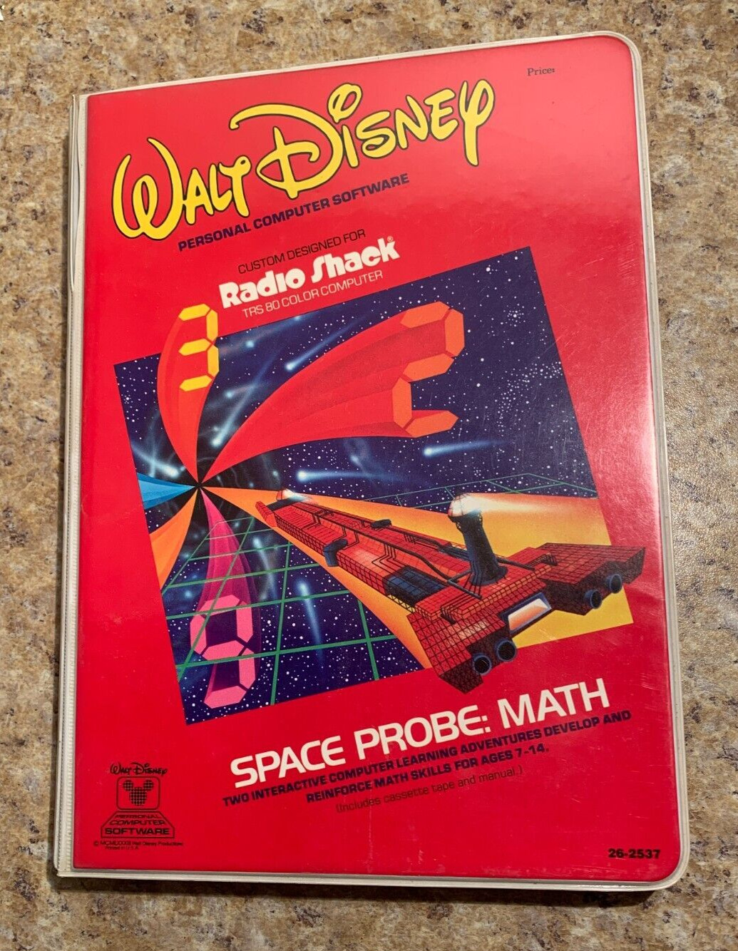 Walt Disney Space Probe Math Cat 26-2537 Radio Shack TRS-80 Color Computer GUC