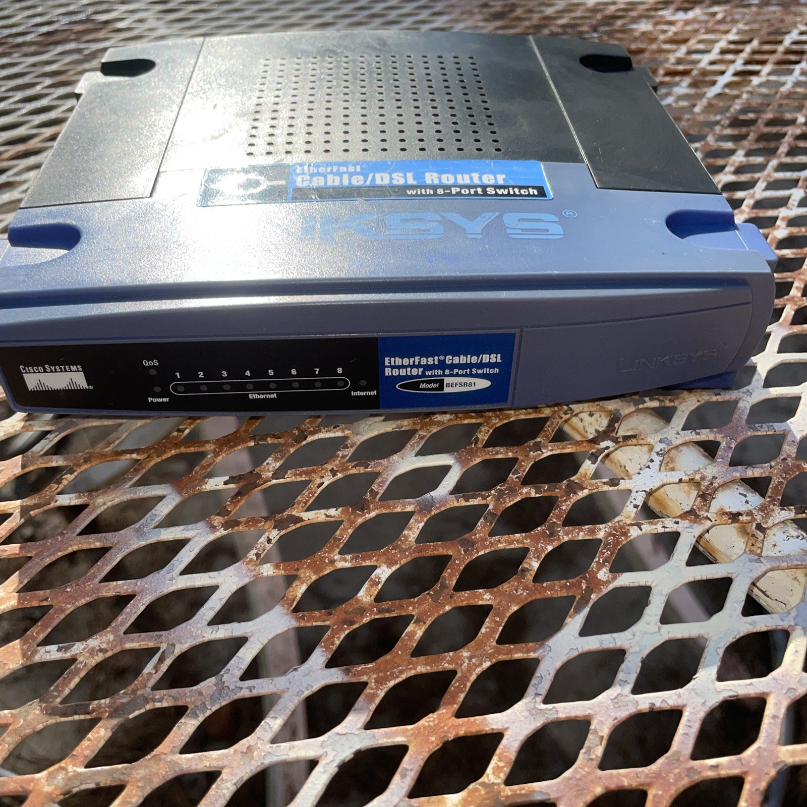 Linksys BEFSR81 v3.1 EtherFast Cable/DSL Router 8-Port Switch Cisco – Tested