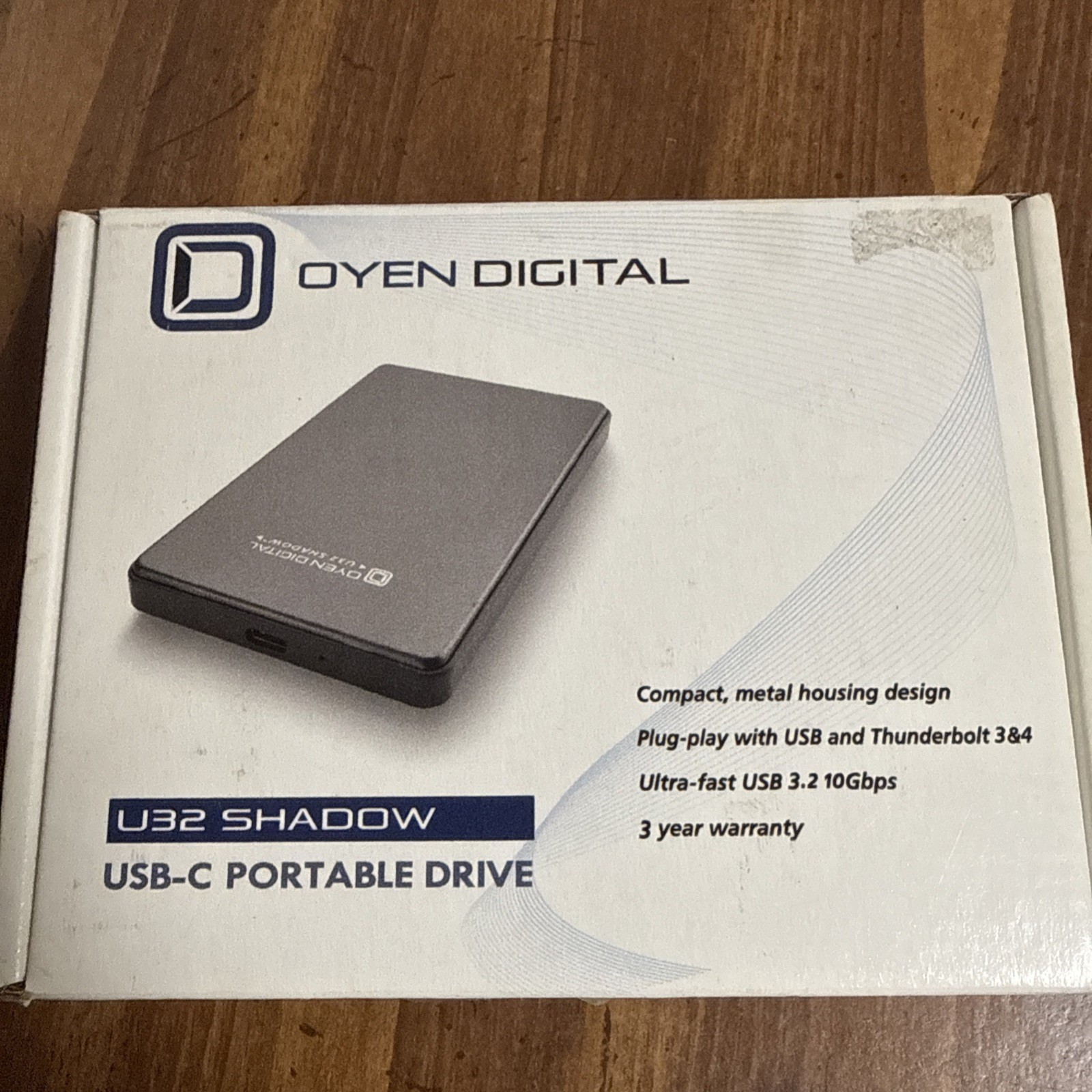 Oyen U32 Shadow 1TB USB-C External Hard Drive
