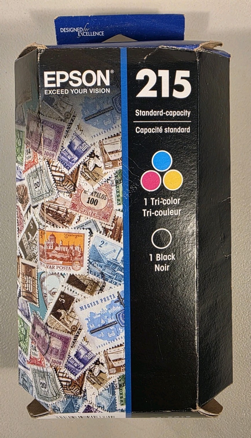 EPSON 215 Ink Standard Capacity Black & Color Cartridge Combo Pack (T215120-BCS)