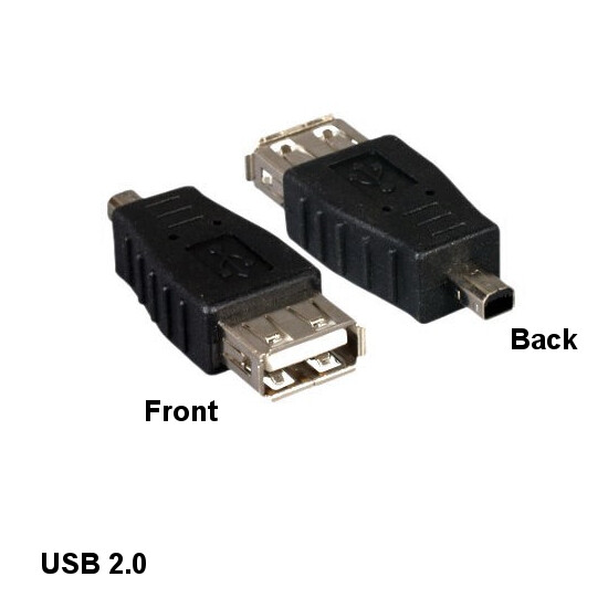 LOT 10pcs USB 2.0 Type A Female to MiniB 4Pin Male Adapter for Camera PDA Cam