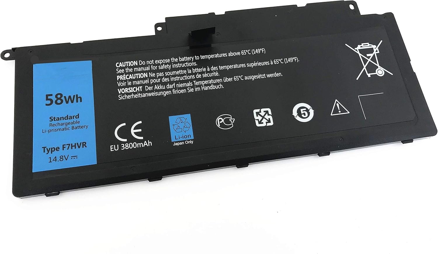 F7HVR 14.8V 58Wh New Laptop Battery for Dell Inspiron 15 7537 Insprion 17 7737