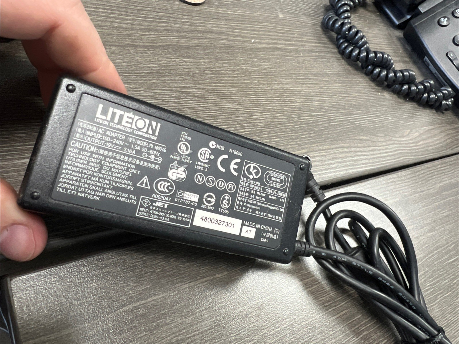 LITEON Power Supply PA-1600-06, 19V Output, NO AC ADAPTER