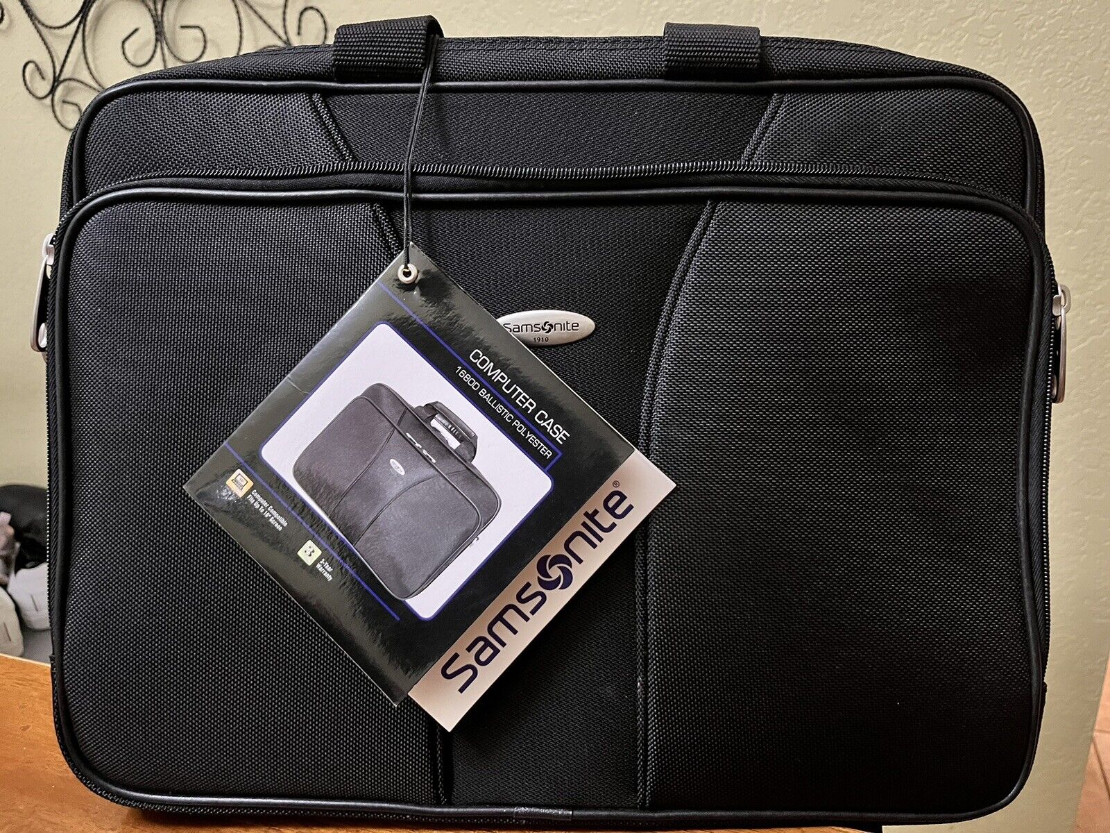 SAMSONITE NEW Black Briefcase, Laptop Computer Bag Case Luggage