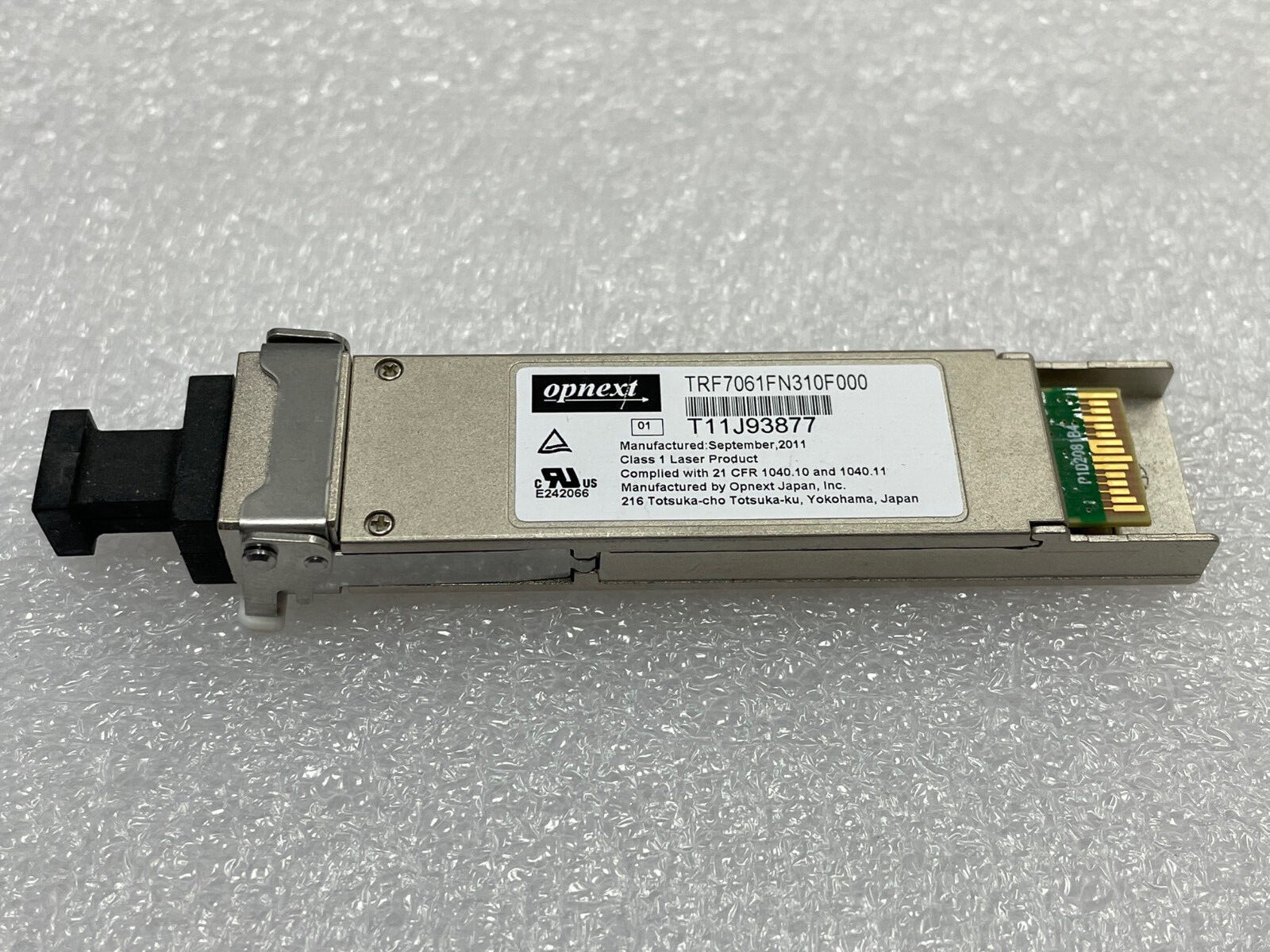 Opnext XFP 1550 nm wavelength 10Gbit/s serial Transceiver, 80km, SONET/SDH