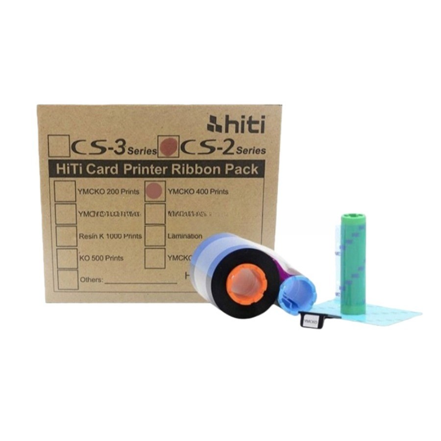 New Ribbon Fit For HITI CS200e Color Ribbon YMCKO-400 Sheet High quality