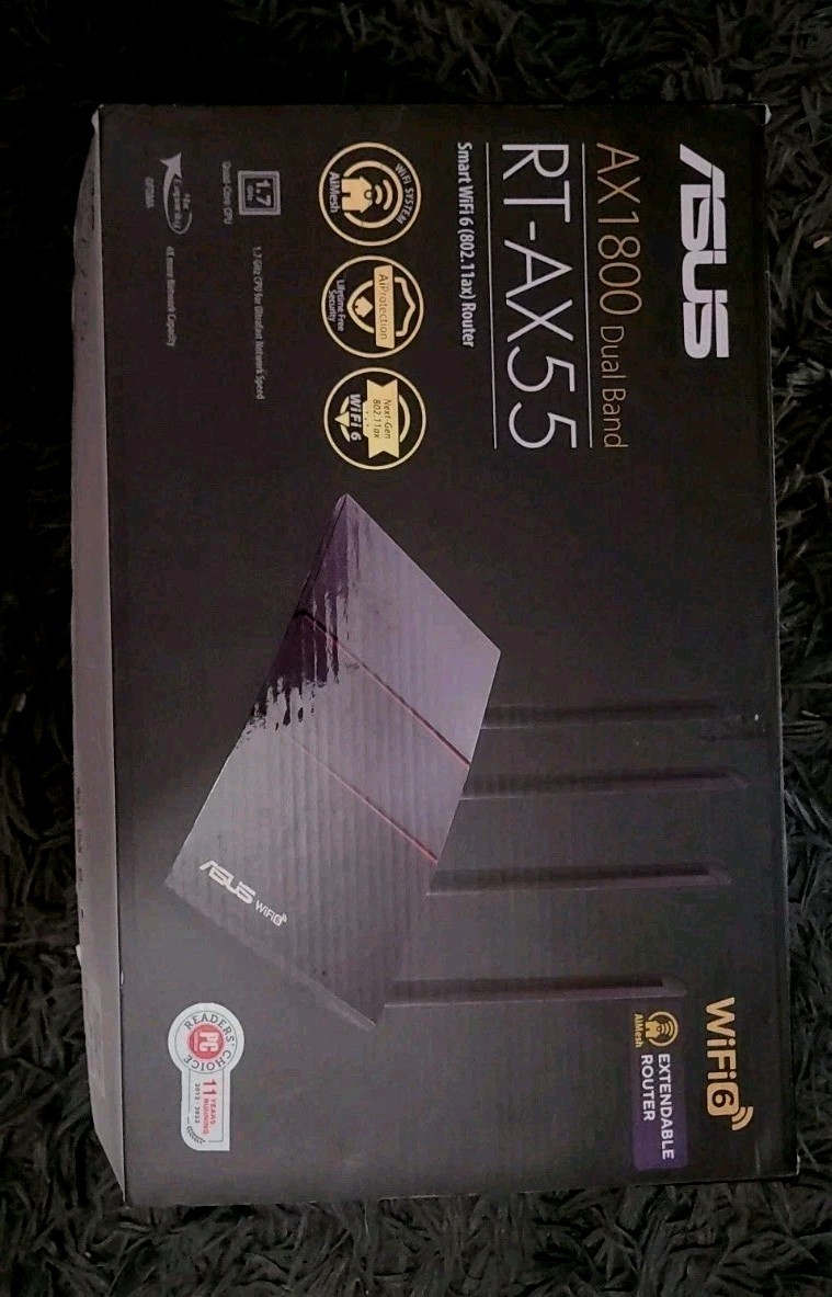 ASUS RT-AX55  AX1800 DUAL BAND SMARTWIFI  ROUTER 🔥
