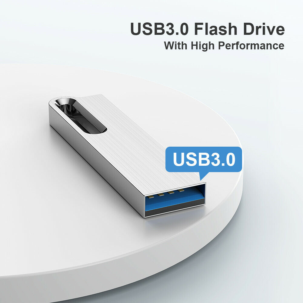 USB 3.0 Lot 1/10/100 Pack Metal Mini Style Flash Drives Memory Sticks 32GB 64GB 