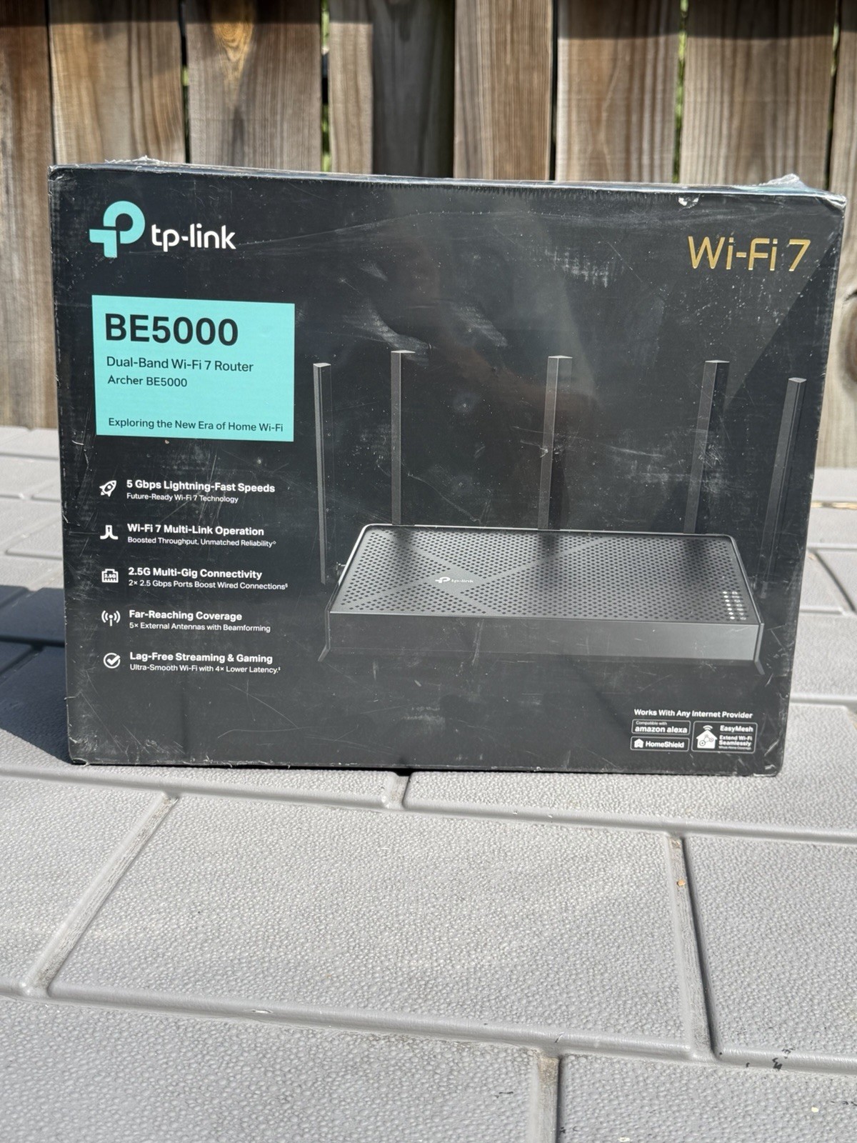 Brand NEW TP-Link Archer BE5000 Dual-Band Wi-Fi 7 Router Black