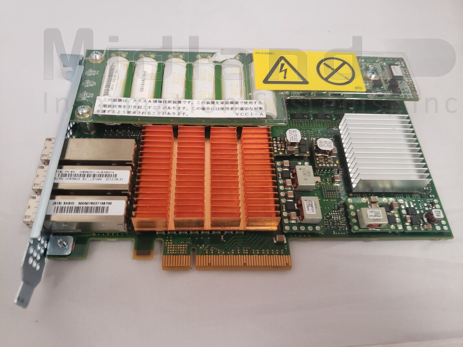 IBM 5913 00E7353 SAS 6Gb 3-Port PCIe2 (x8) 1.8GB Cache RAID sub for 00FX339