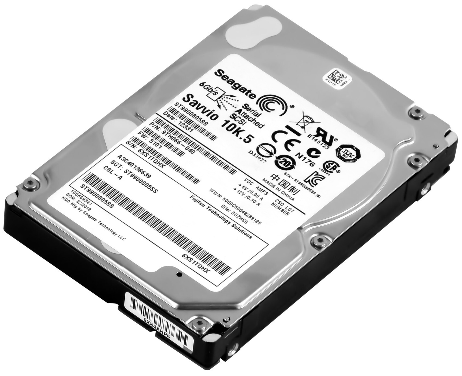 HARD DRIVE FUJITSU A3C40136639 ST9900805SS 900GB 10K 64MB SAS-2 2.5''