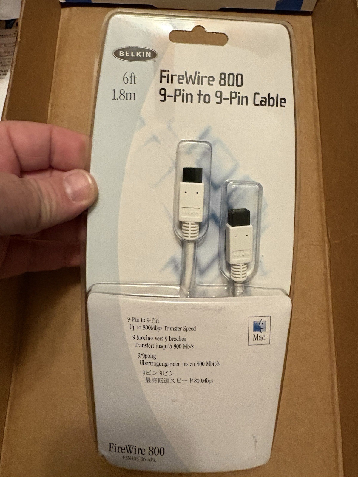 Belkin Fire Wire 800/400 9-Pin To 9-Pin Cable 6ft./1.8m White