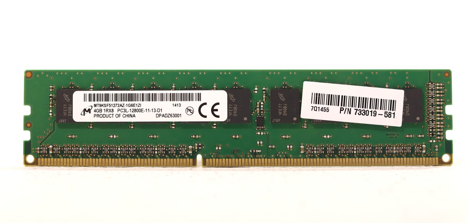 Micron 4GB 1RX8 PC3L-12800E-11-13-D1 ECC Unbuffered Memory MT9KSF51272AZ-1G6E1ZI