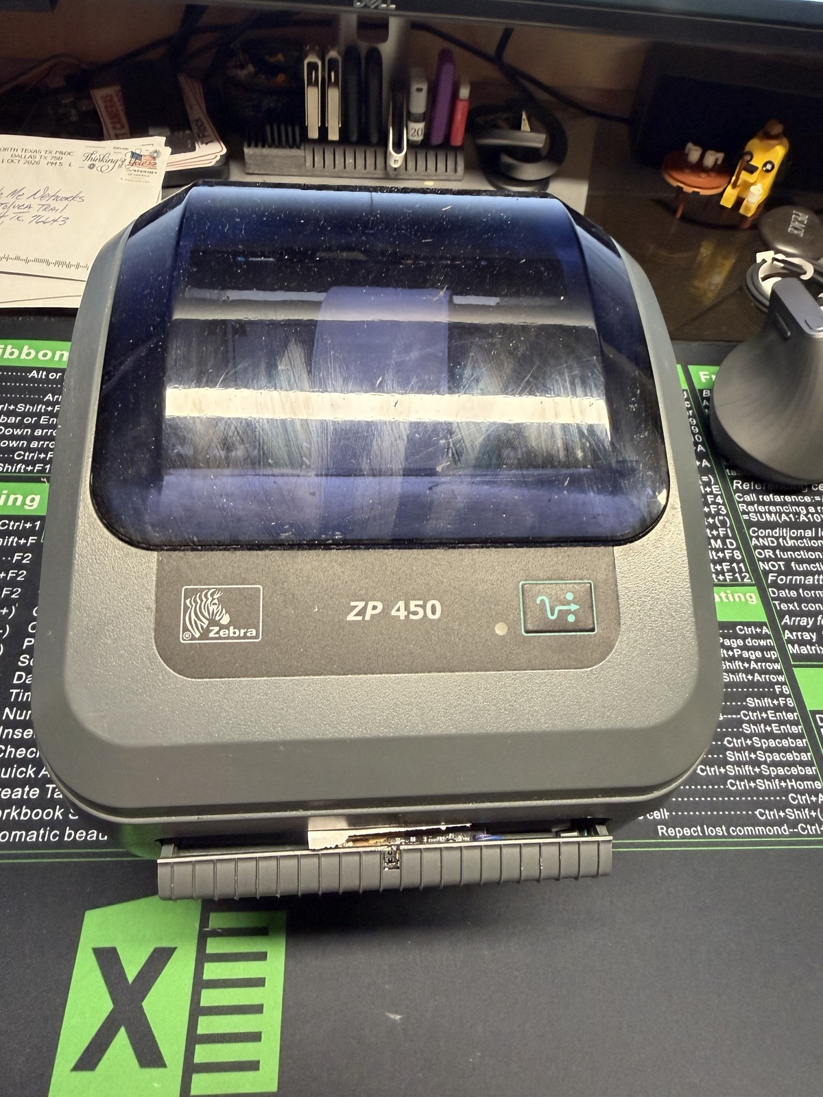 Zebra ZP450 Direct Thermal Shipping Label Printer USB - Working, PSU + USB
