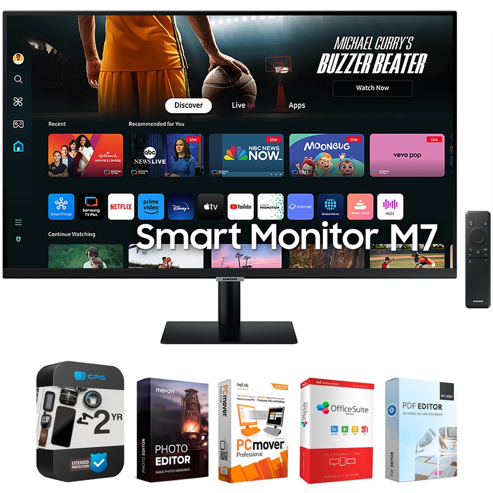Samsung 43" Smart Monitor M7 (M70D) 4K w/ Streaming TV + 2 Year Protection Pack