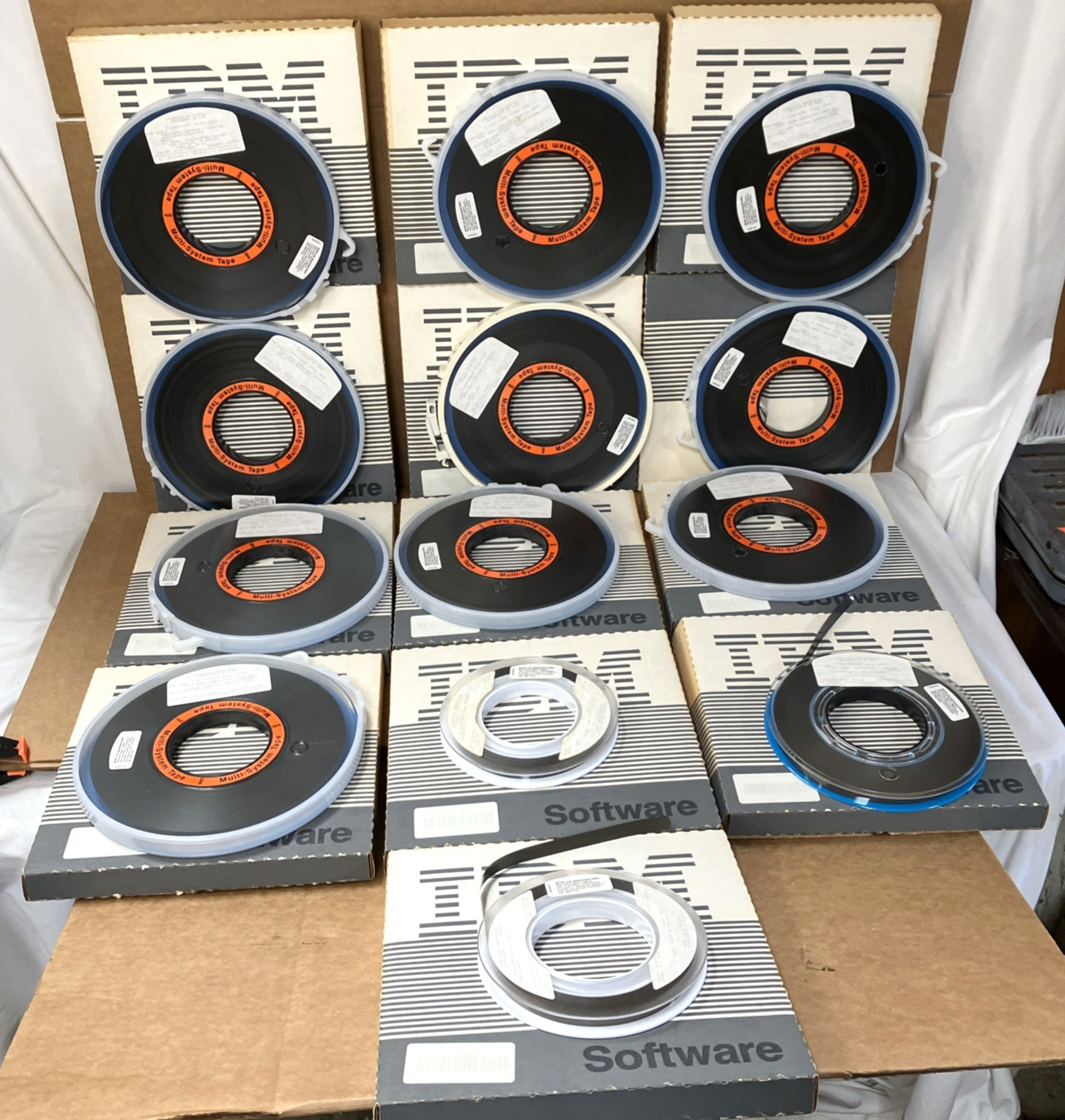 Vintage IBM 9370 VM/IS Multi-System Magnetic Software Tape Reel Lot