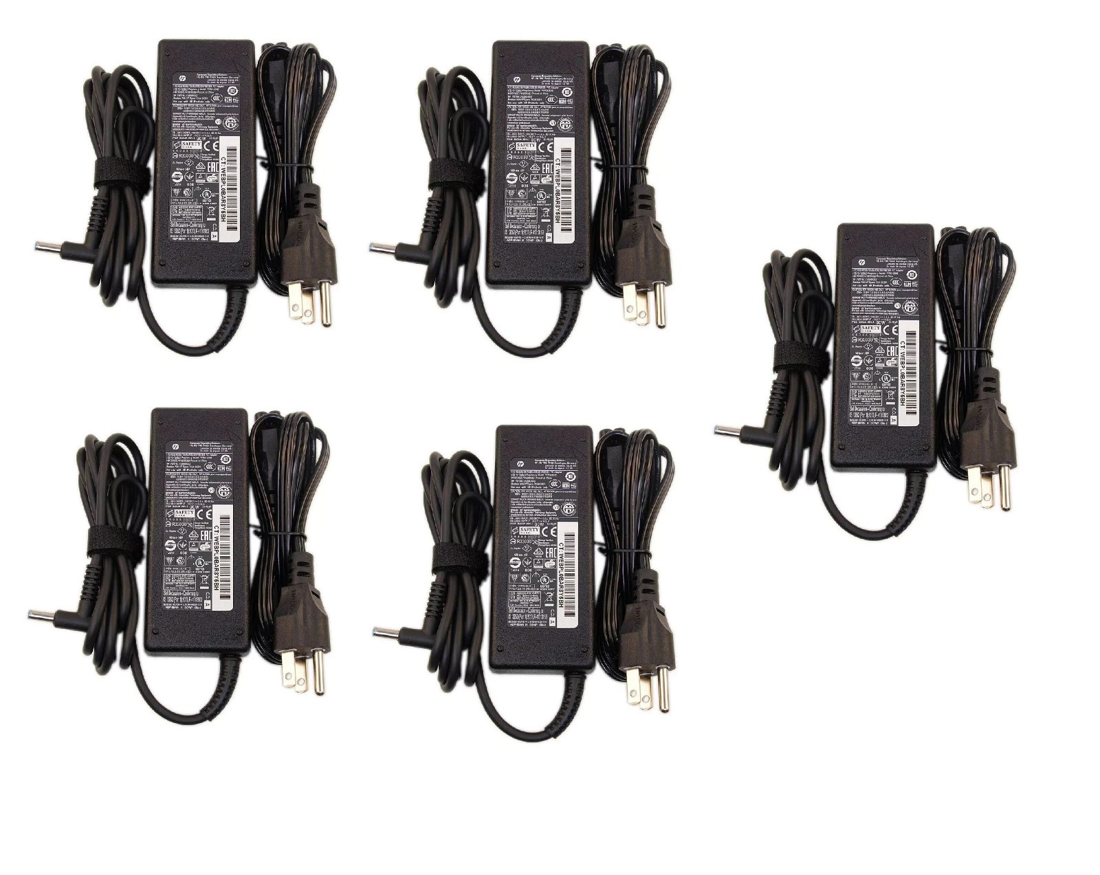 5pcs OEM Genuine 90W HP Adapter Charger For Pavilion Laptop Blue Tip 4.5*3.0mm