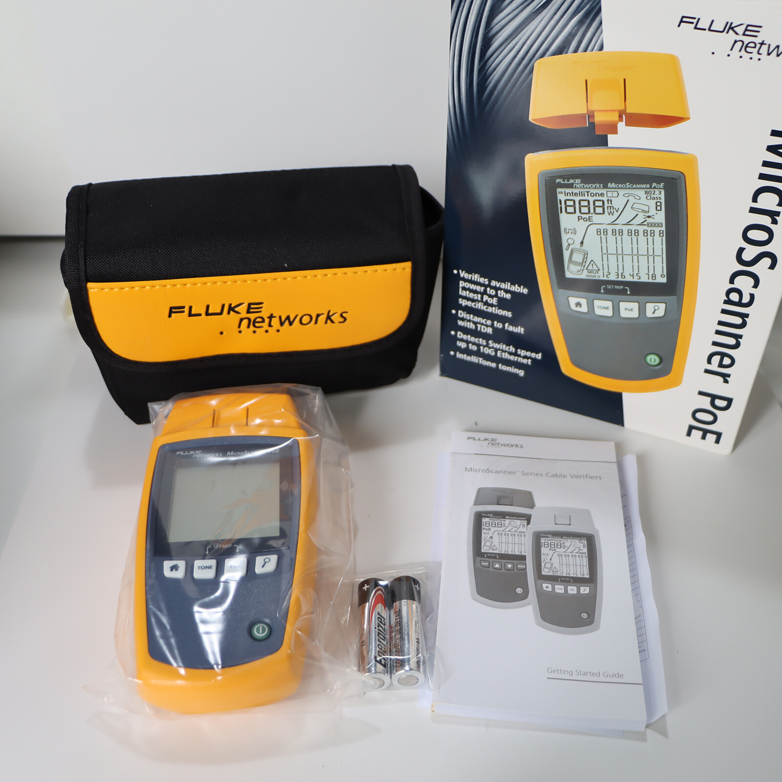 Fluke Networks 5018508 MS-POE Cable Tester, Connector Type RJ45 Fast shipping