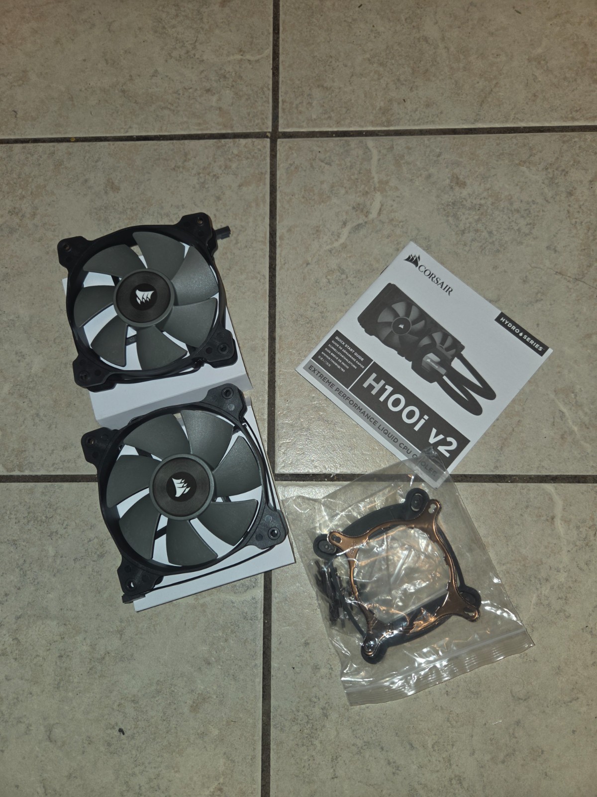 Corsair Hydro Series H100i RGB Platinum 240mm FANS ONLY (CW-9060039-WW)