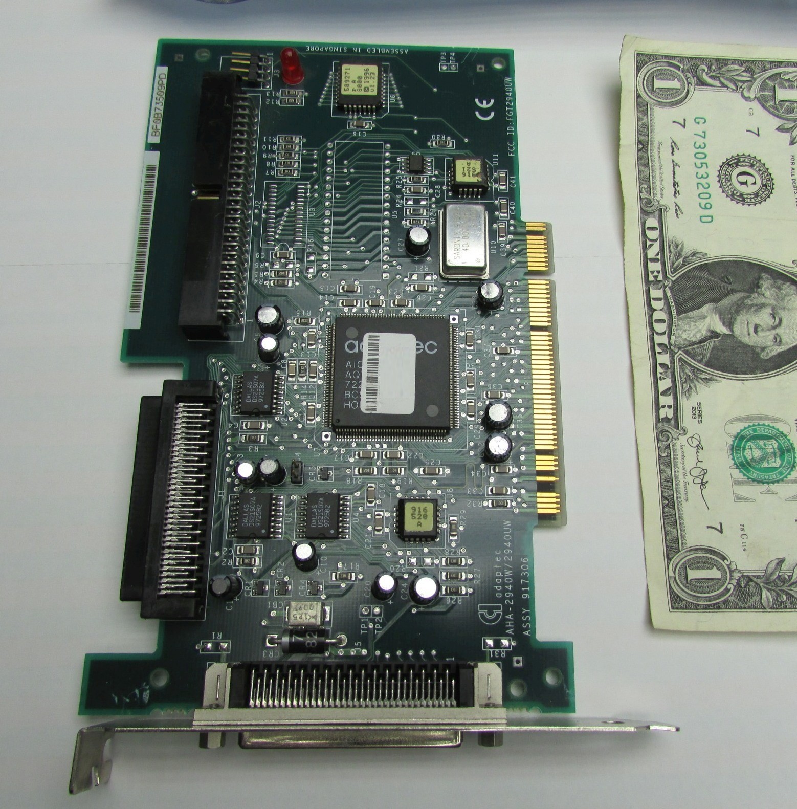 New Adaptic Ultra Wide SCSI PCI Controller Cards AHA-2940W, AHA-2940UW Digital 1