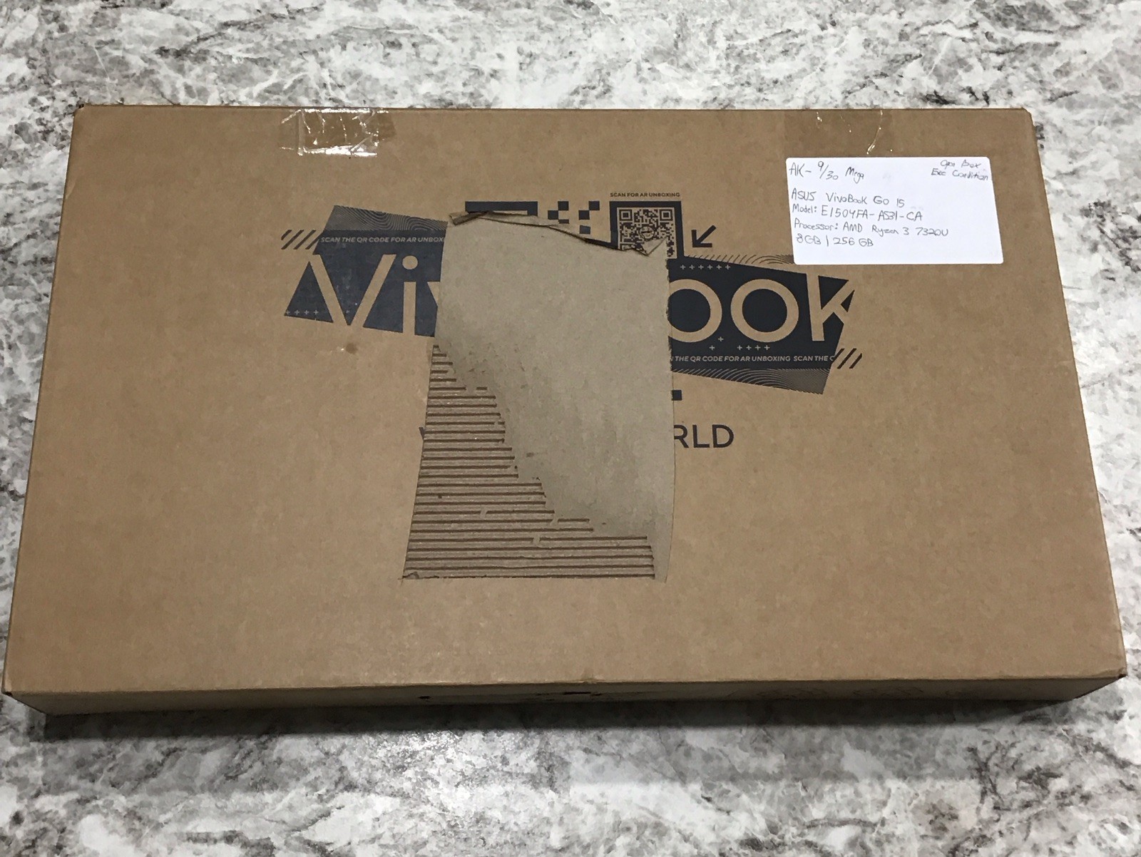 ASUS Vivobook Go 15 E1504FA 15.6" Laptop AMD Ryzen 3 7320U 8GB RAM 256GB SSD