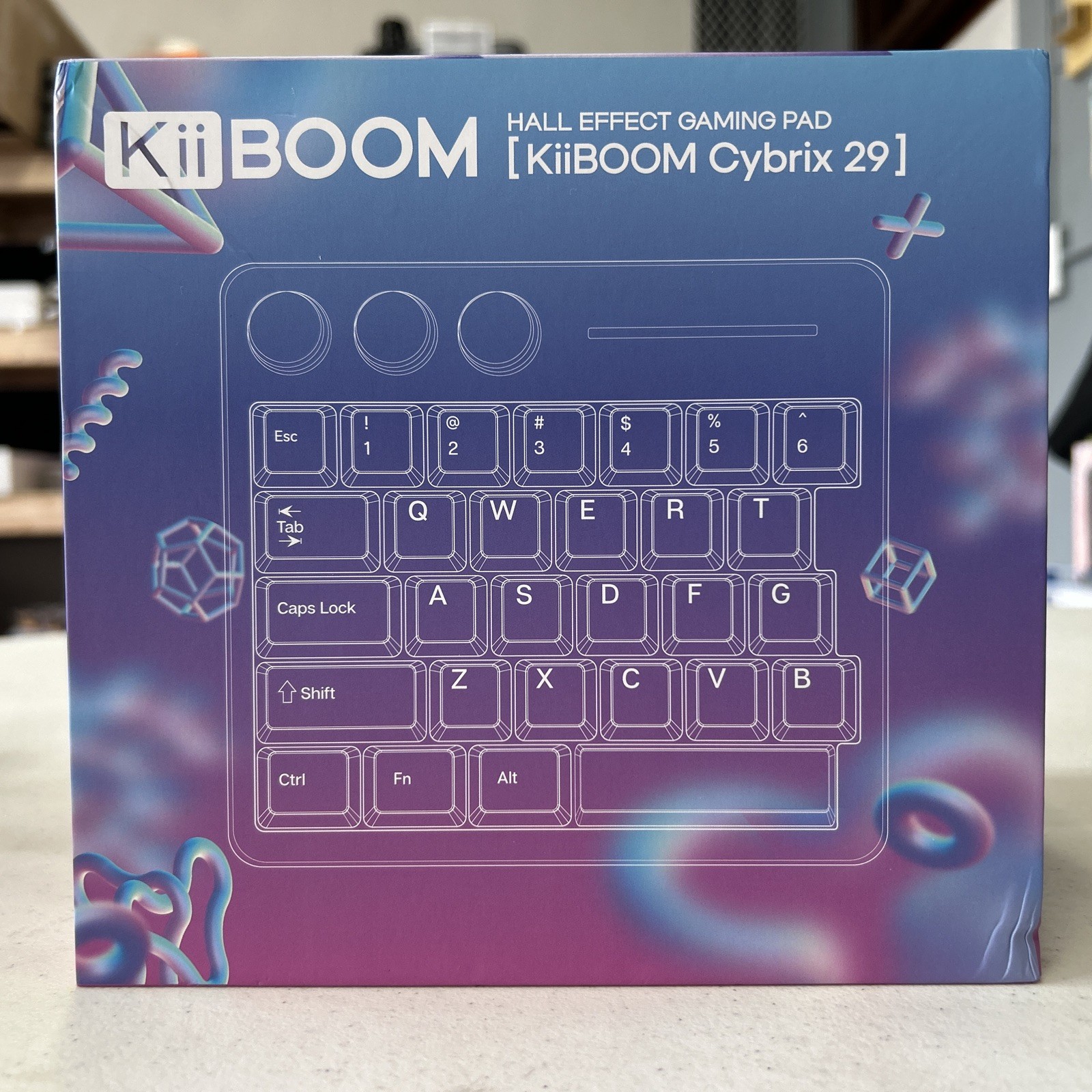 KiiBoom Cybrix 29 Hall Effect Gaming Pad Pink TESTED AND WORKING Keyboard 