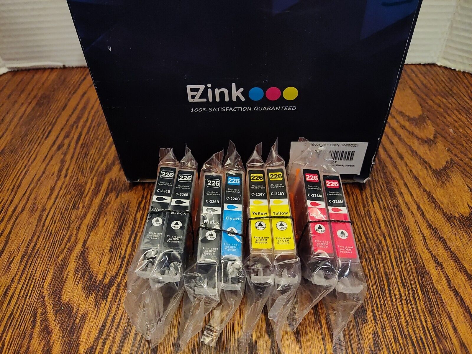 EZink 226 Ink Cartridges for Canon Pixma Lot of 8, Black Cayenne Yellow Magenta