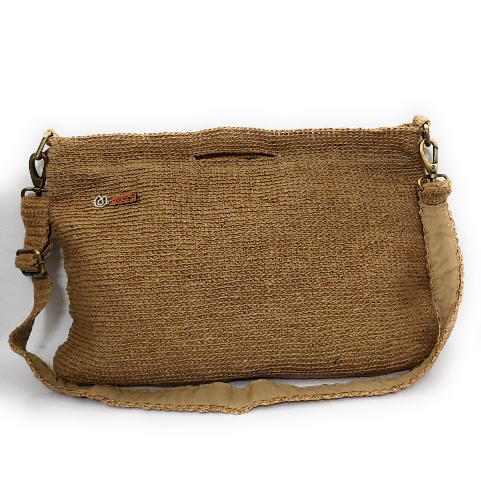 Divulge Jute Crochet Multipurpose/ Laptop bag handmade Water resistant