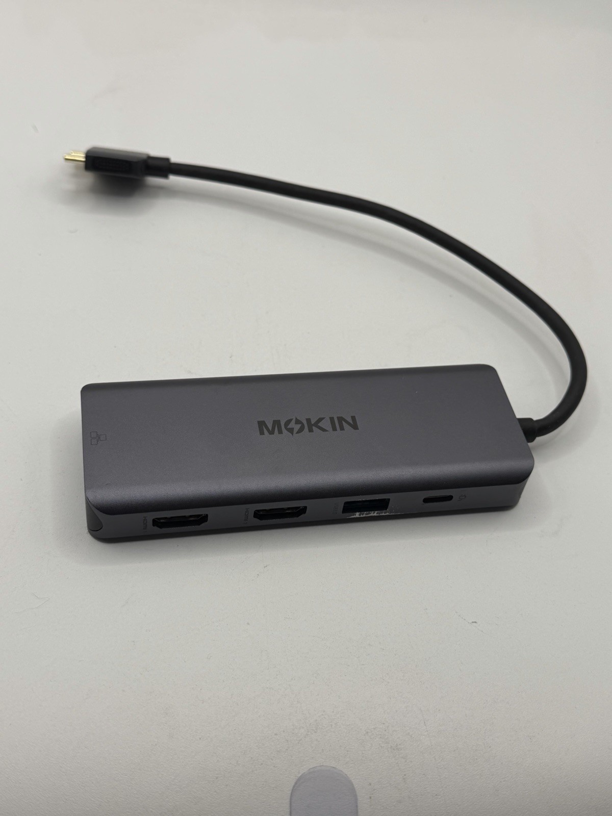 MOKiN 9-in-1 USB-C Hub HDMI Ethernet USB SD Card Silver MOUC0306 for MacBook Pro