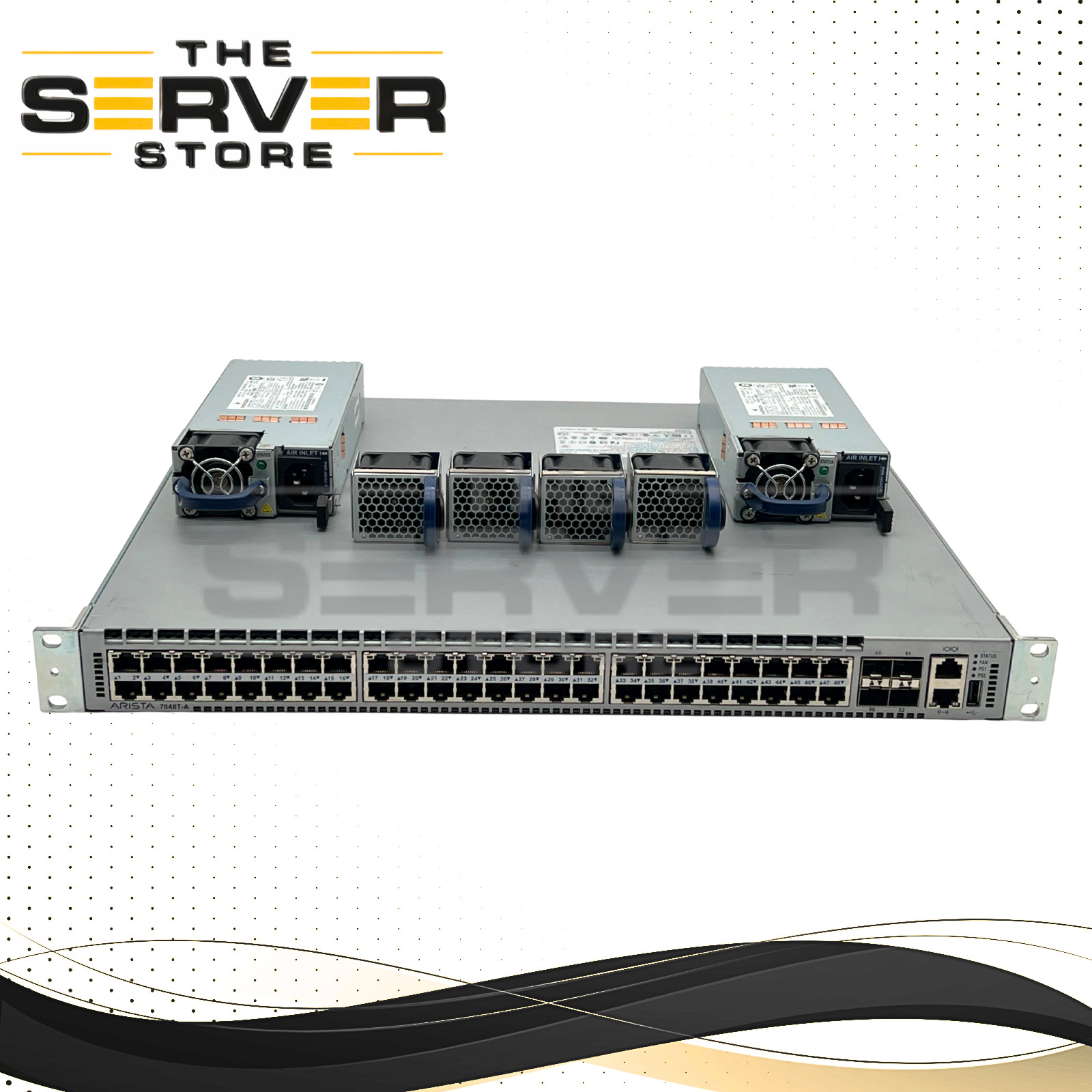 Arista 7048-A Series 48P 1GbE RJ45 + 4x 10GBE SFP+ Gigabit Switch DCS-7048T-A-R
