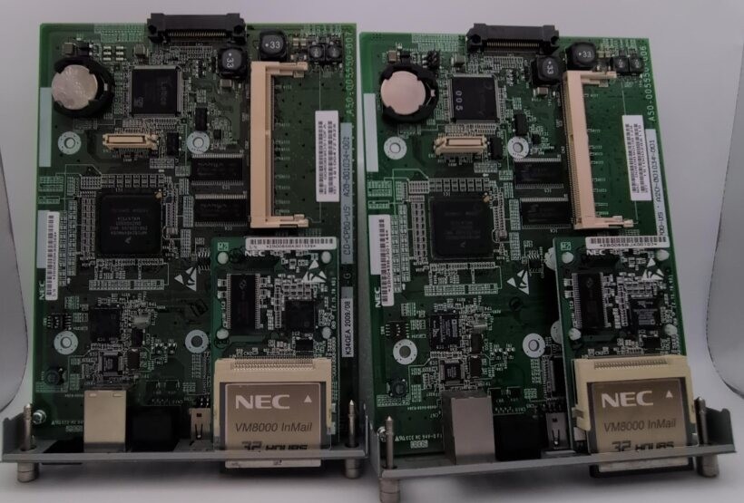 Lot of 2 NEC UNIVERGE SV8100 CD-CP00-US PZ-VM21 VM8000 Main processor Card