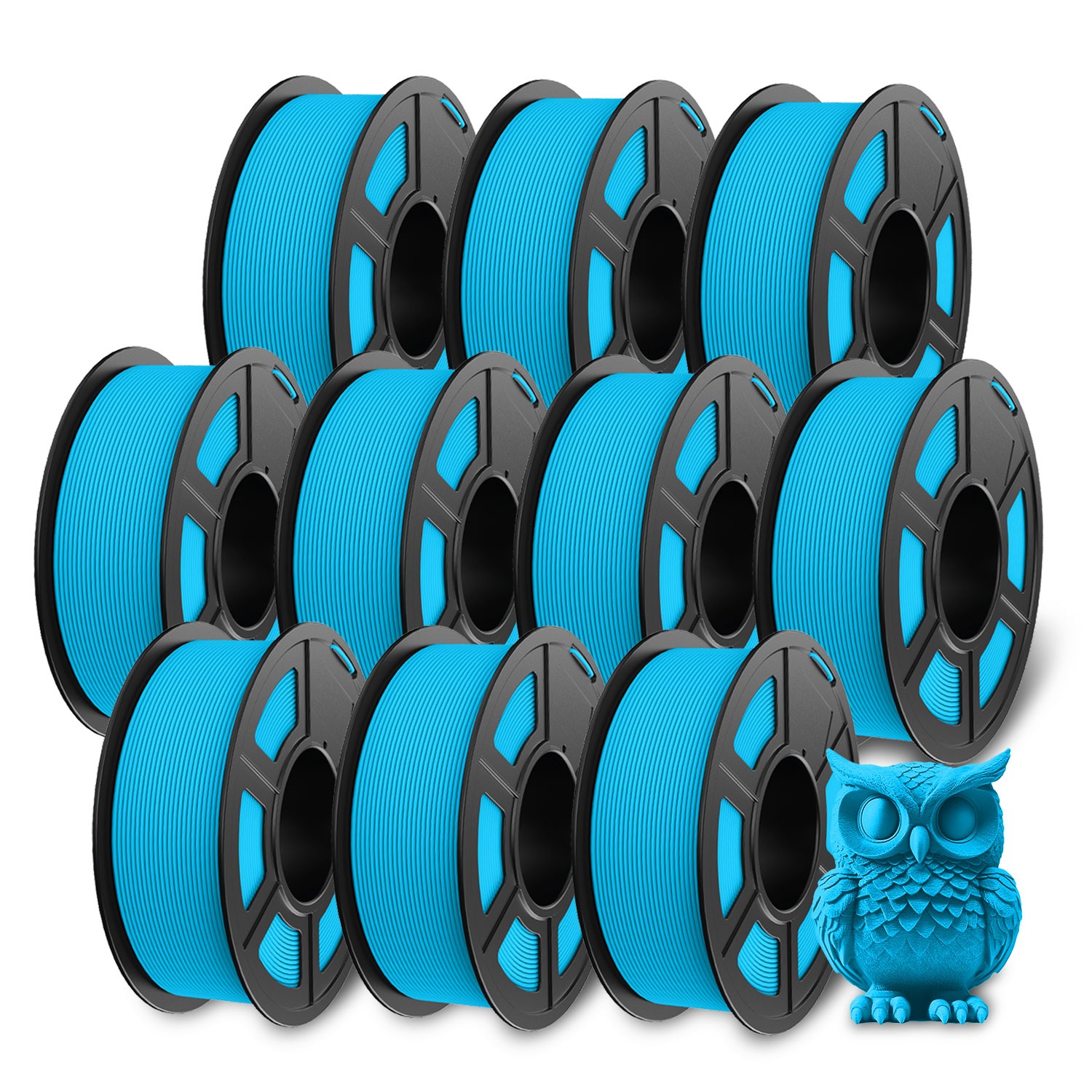 JAYO 10*1.1KG Matte PETG Sky Blue High Speed 1.75mm 3D Filament High Flow Speedy