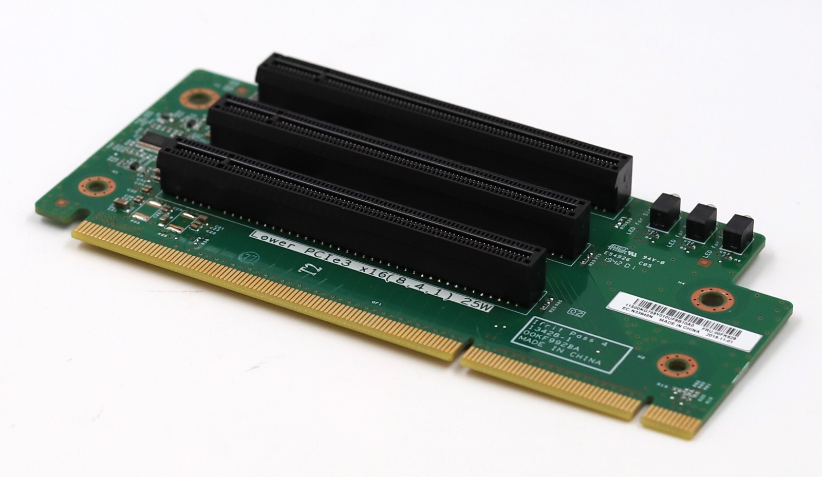 IBM System X3650 M5 Server 2U 3-Slot PCIe x16 Riser Card FRU P/N:00FK629 Tested