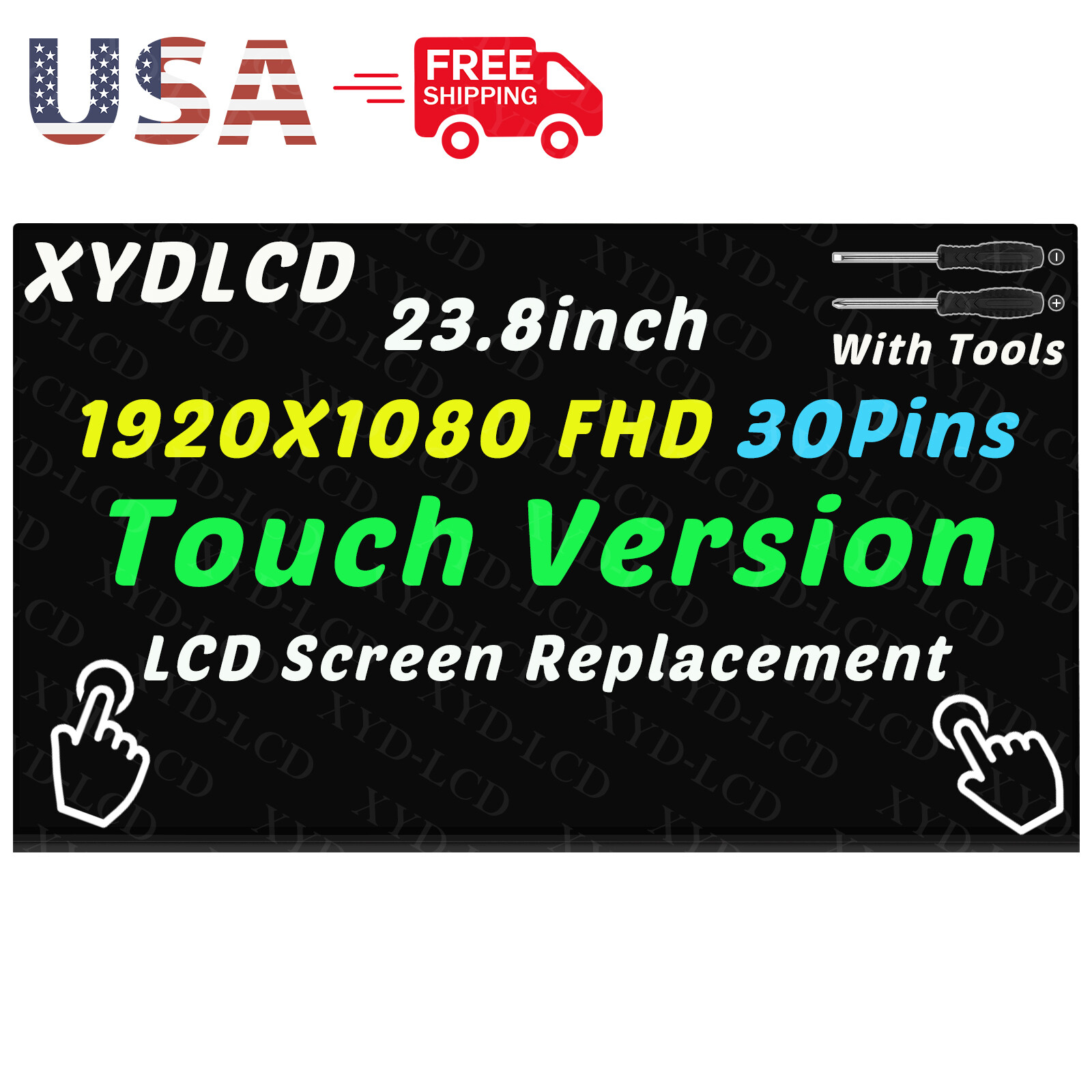24" for Lenovo ideacentre AIO 520-24ARR F0DN001PUS LCD Touch Screen Replacement