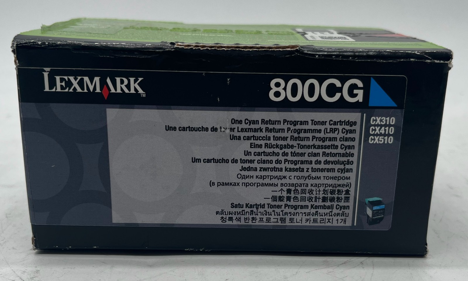 Genuine Lexmark 80C00CG Cyan Toner Cartridge, Government Version, OEM