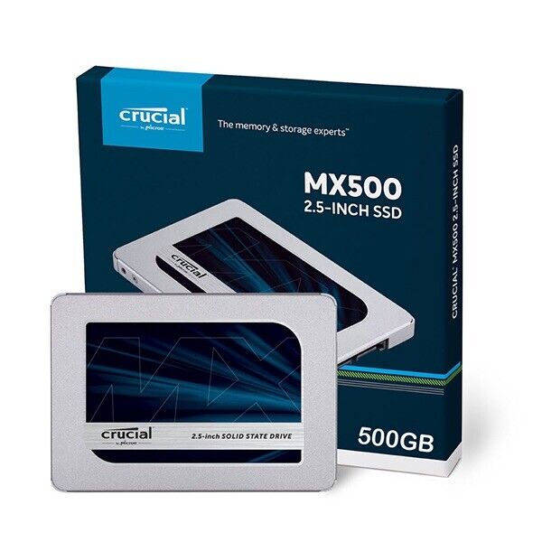 Crucial MX500, 500GB Internal Solid State Drive CT500MX500SSD1 SATA 2.5 inch -UK