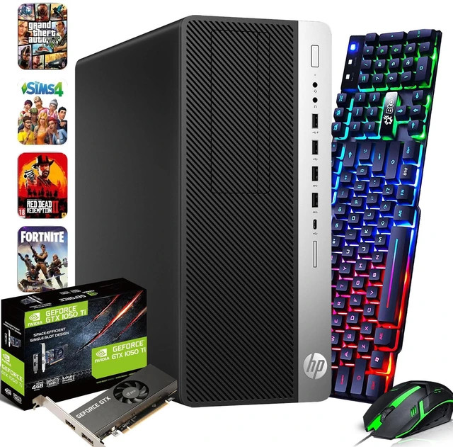 HP Elite Desk 800 G3 Tower Desktop i5-6500 32GB RAM 512GB SSD NVIDIA GeForce