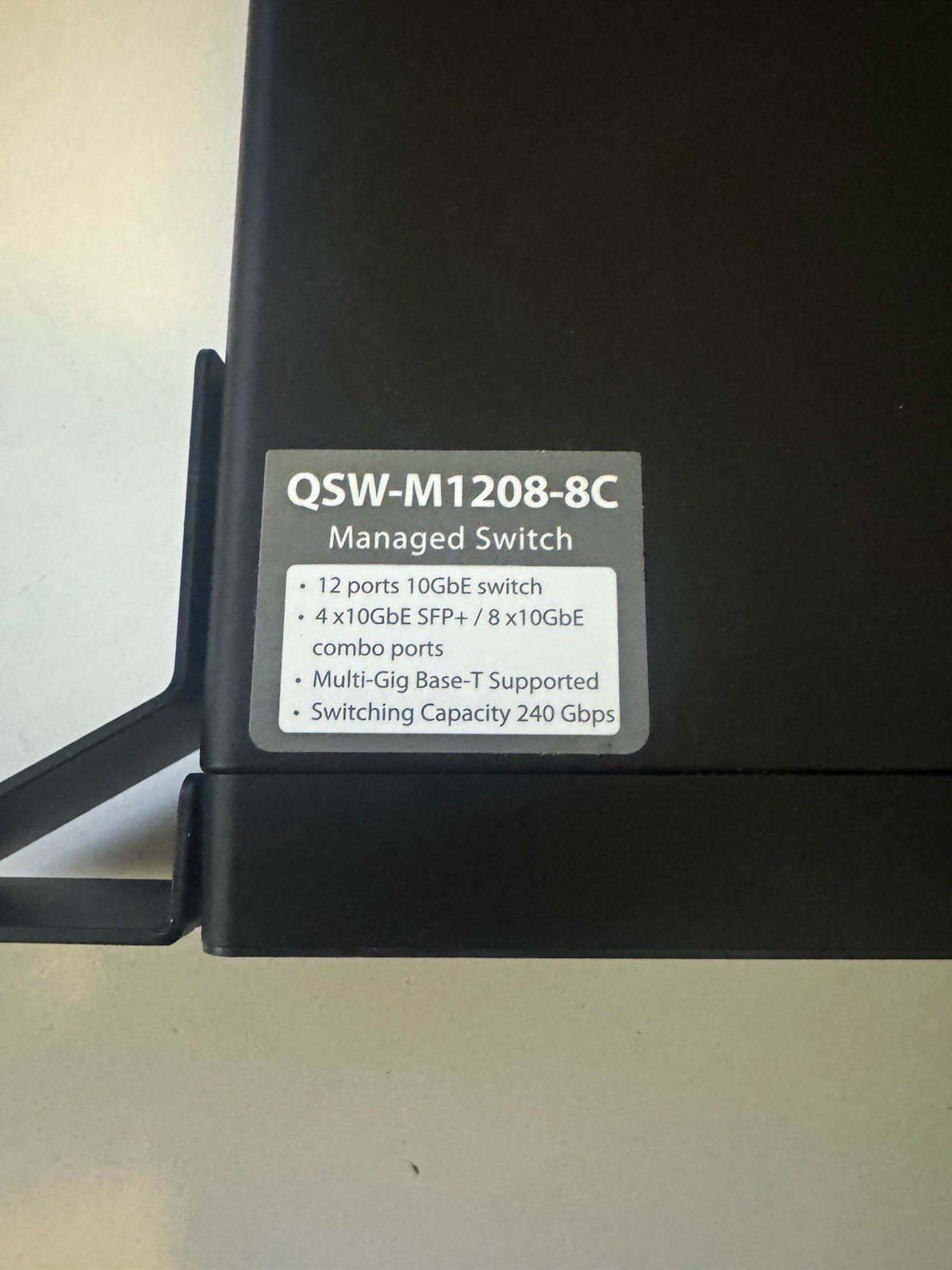 QNAP QSW-M1208-8C 12-Port 10GbE Managed L2 Switch SFP+/RJ-45 1U