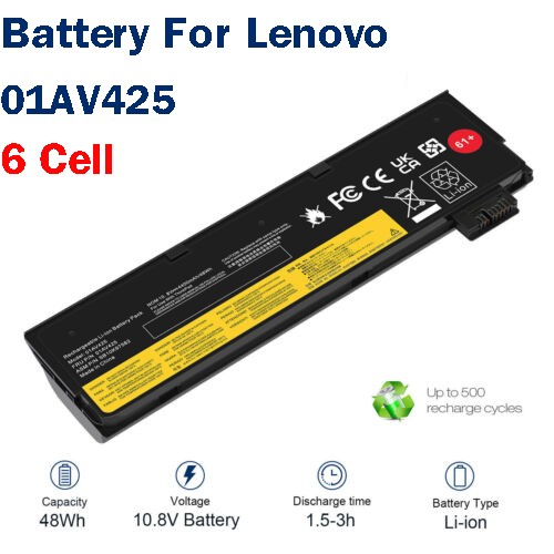 🧡LOT 61+ 01AV425 01AV424 Battery For Lenovo Thinkpad T470 T480 T570 P52S P51S