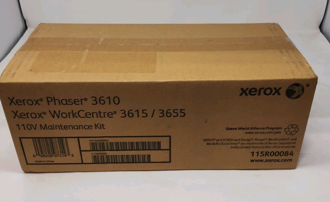 Xerox 110V Maintenance Kit for Phaser 3610 WorkCentre 3615/3655 115R00084 NEW