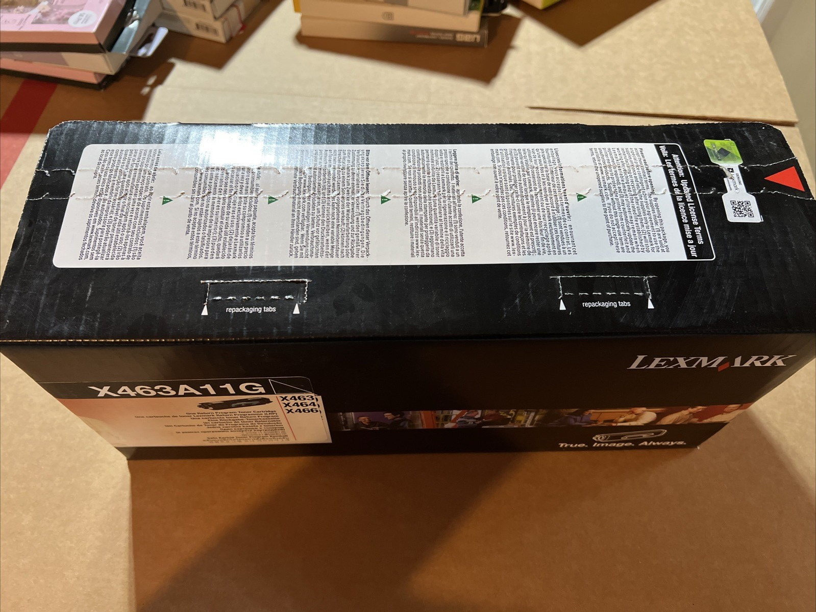 X463A11G Original OEM Lexmark X463 Toner, Black Genuine Sealed