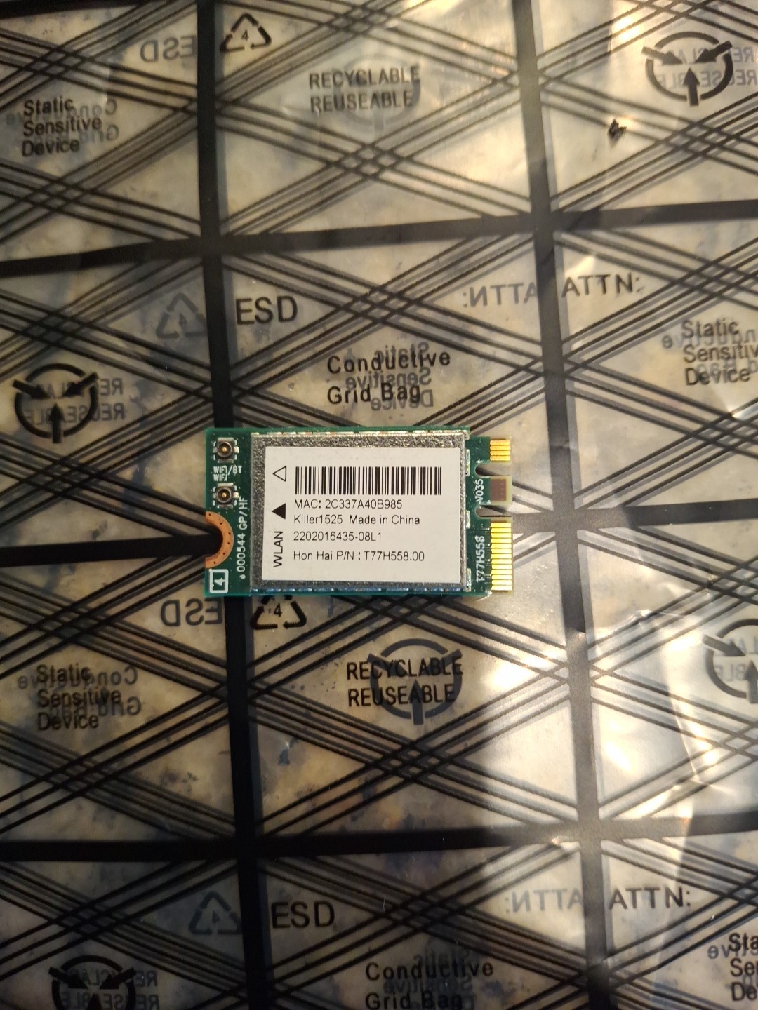 Bigfoot networks Killer 1525 AC WIFI WLAN CARD+Bluetooth K1D64 Atheros QCNFA34AC