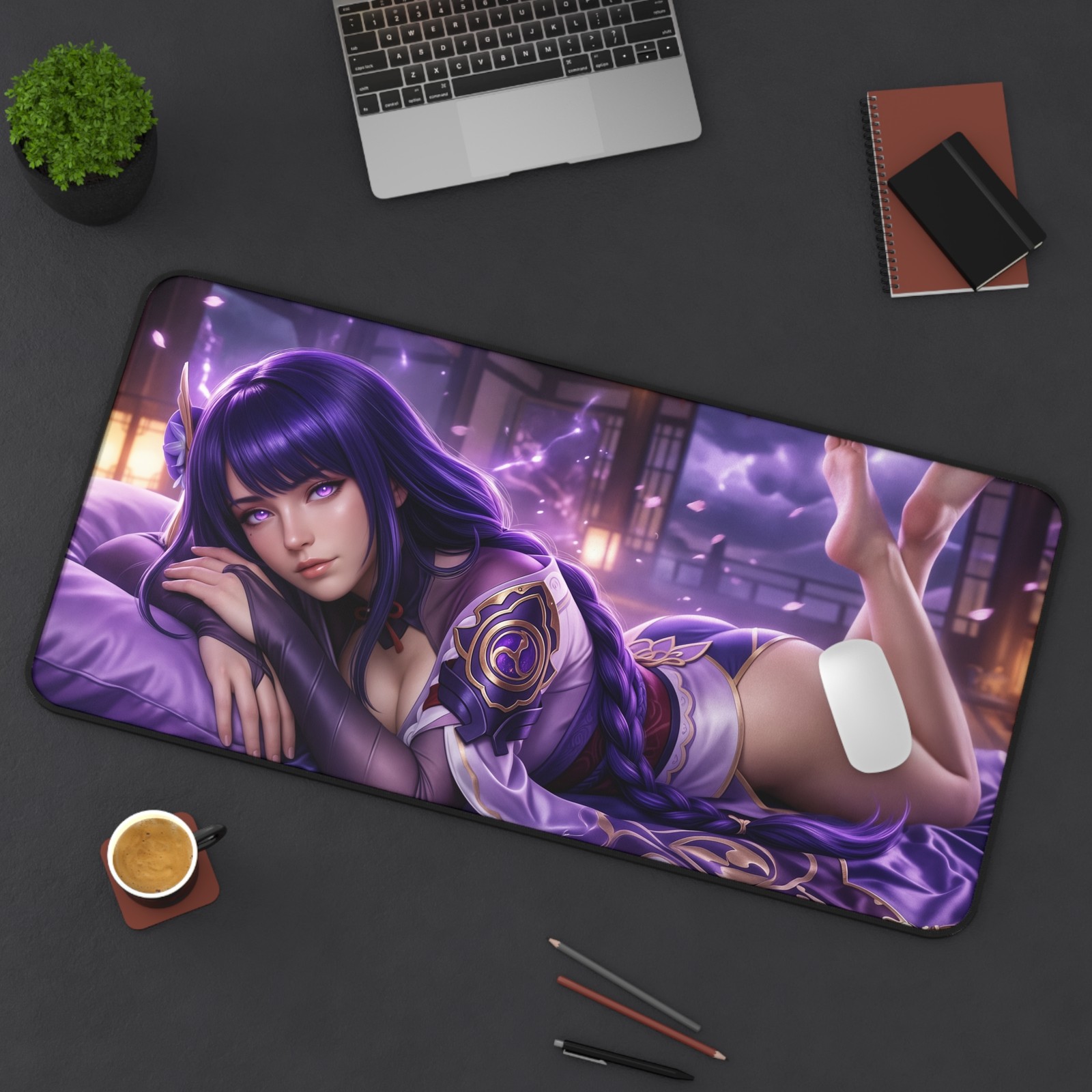 Genshin Impact Mouse Pad, Raiden Shogun Desk Mat, Gamer Gift