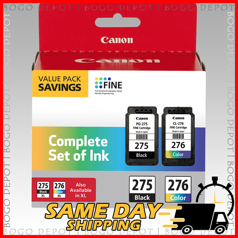 Canon PG-275 + CL-276 Value Pack Ink Cartridges TS3520 TS3522 3720 TS3722 TR4720